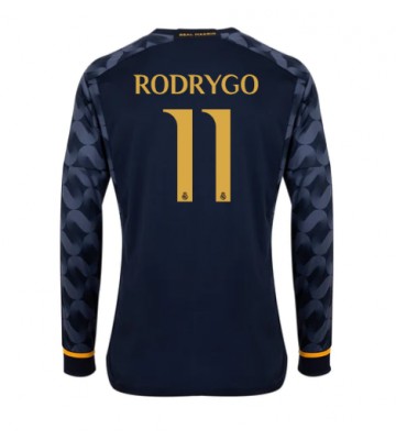 Real Madrid Rodrygo Goes #11 Replica Away Stadium Shirt 2023-24 Long Sleeve